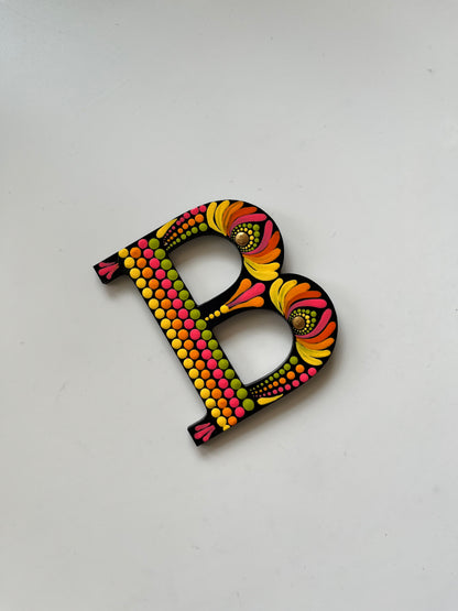 Handpainted Mandala Dot Art Alphabet ‘A to Z’ – Magnets