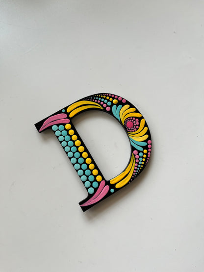 Handpainted Mandala Dot Art Alphabet ‘A to Z’ – Magnets