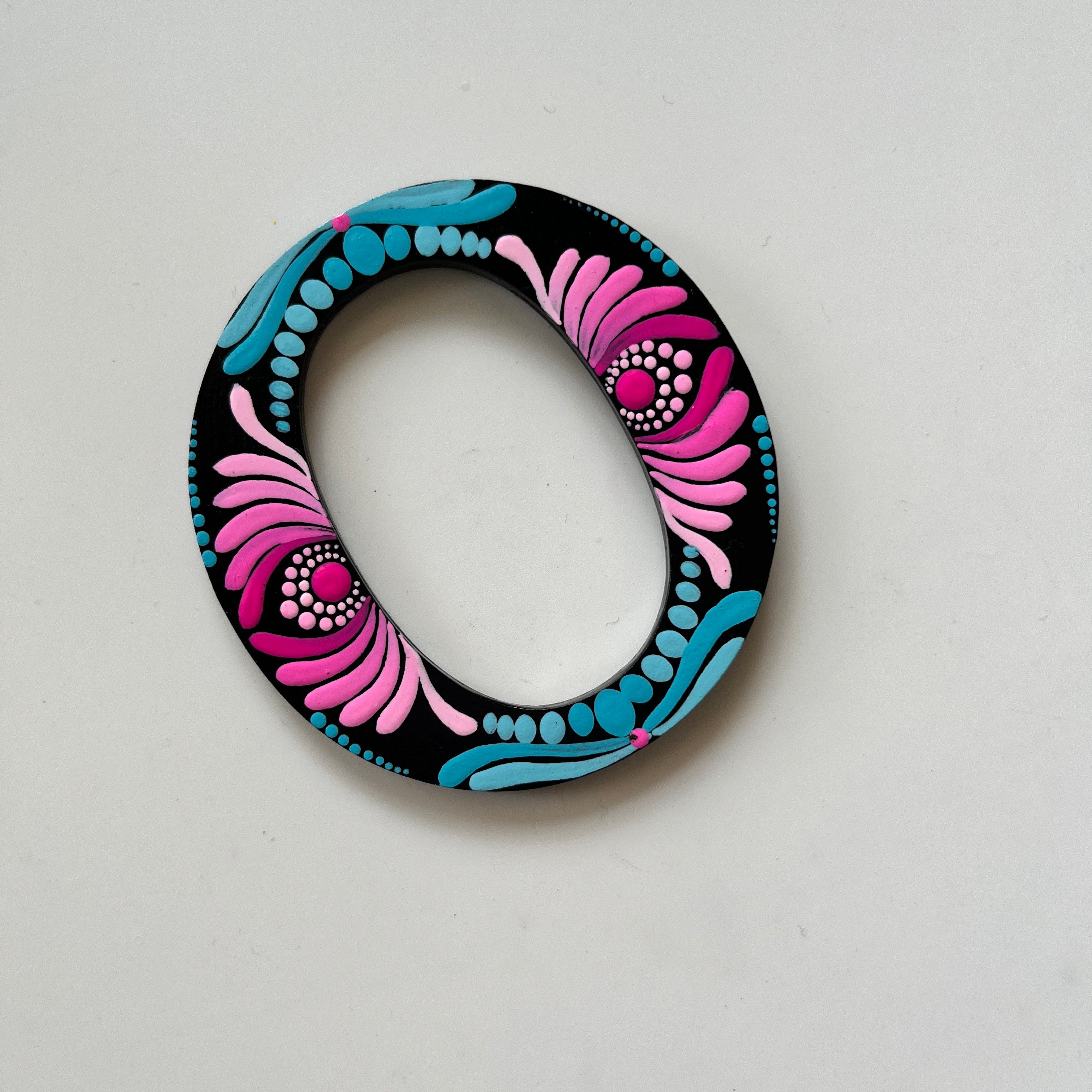 Handpainted Mandala Dot Art Alphabet ‘A to Z’ – Magnets