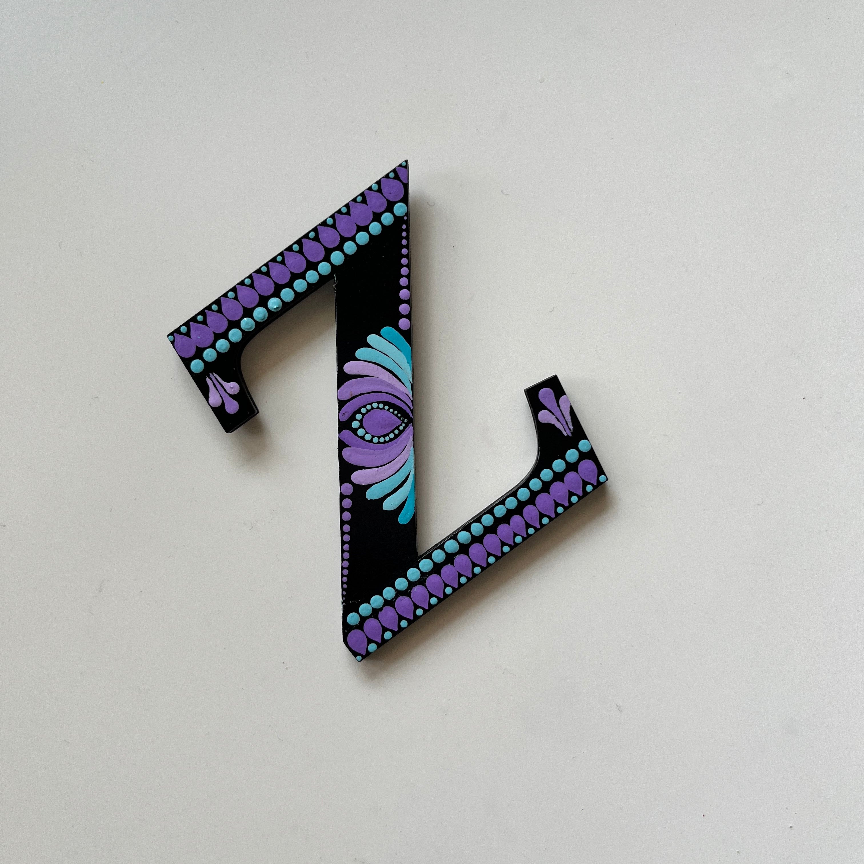 Handpainted Mandala Dot Art Alphabet ‘A to Z’ – Magnets