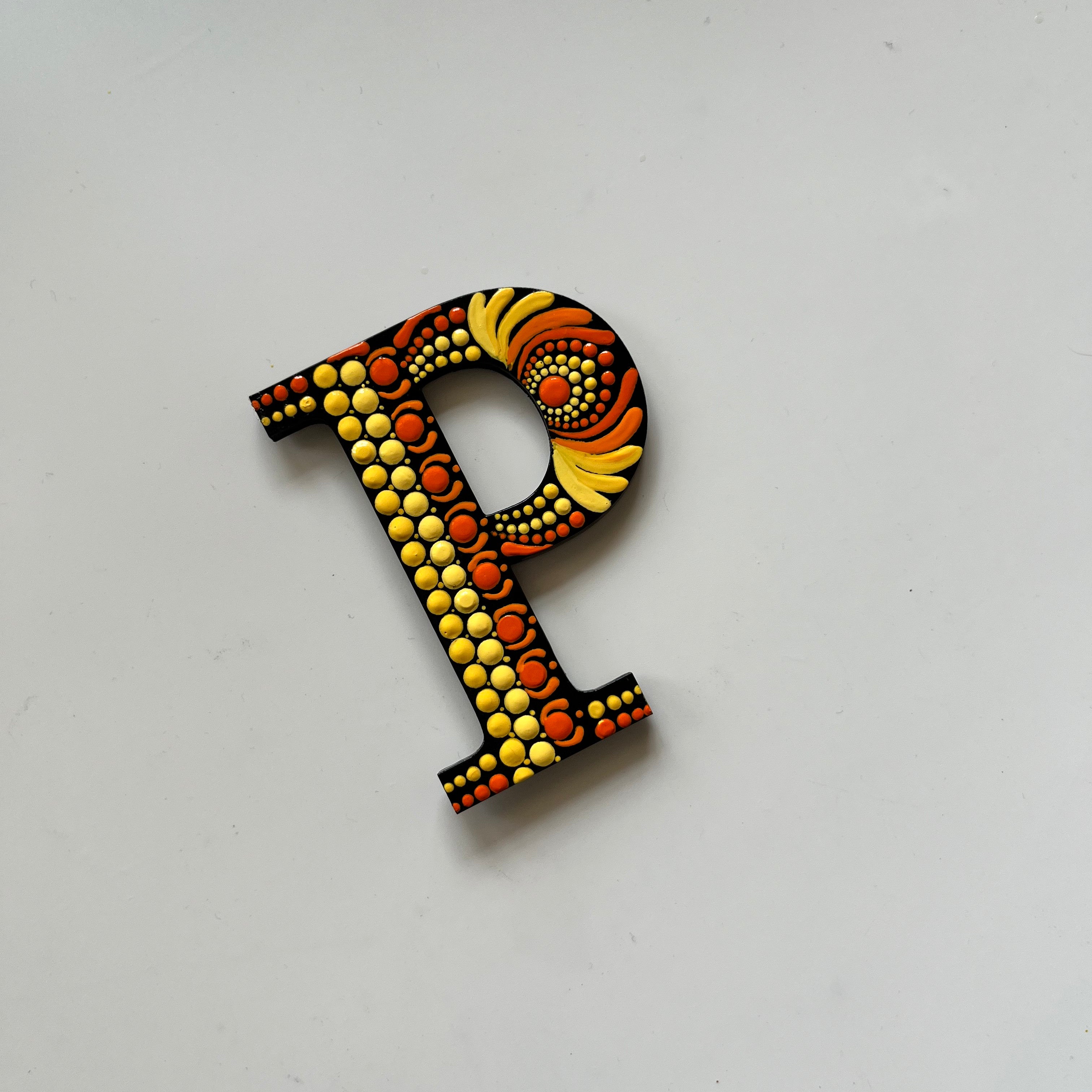 Handpainted Mandala Dot Art Alphabet ‘A to Z’ – Magnets