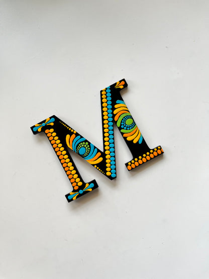 Handpainted Mandala Dot Art Alphabet ‘A to Z’ – Magnets