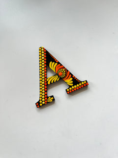 Handpainted Mandala Dot Art Alphabet ‘A to Z’ – Magnets