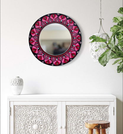 Dot Art Mandala Wall Decor - Mirror Round