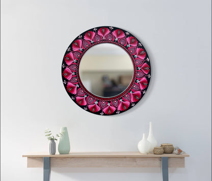 Dot Art Mandala Wall Decor - Mirror Round