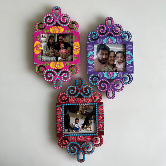 Messesngers of Joy Dot Mandala Photoframe Magnets Square