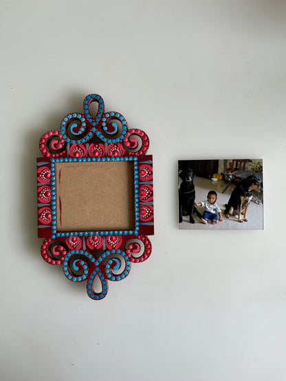 Messesngers of Joy Dot Mandala Photoframe Magnets Square