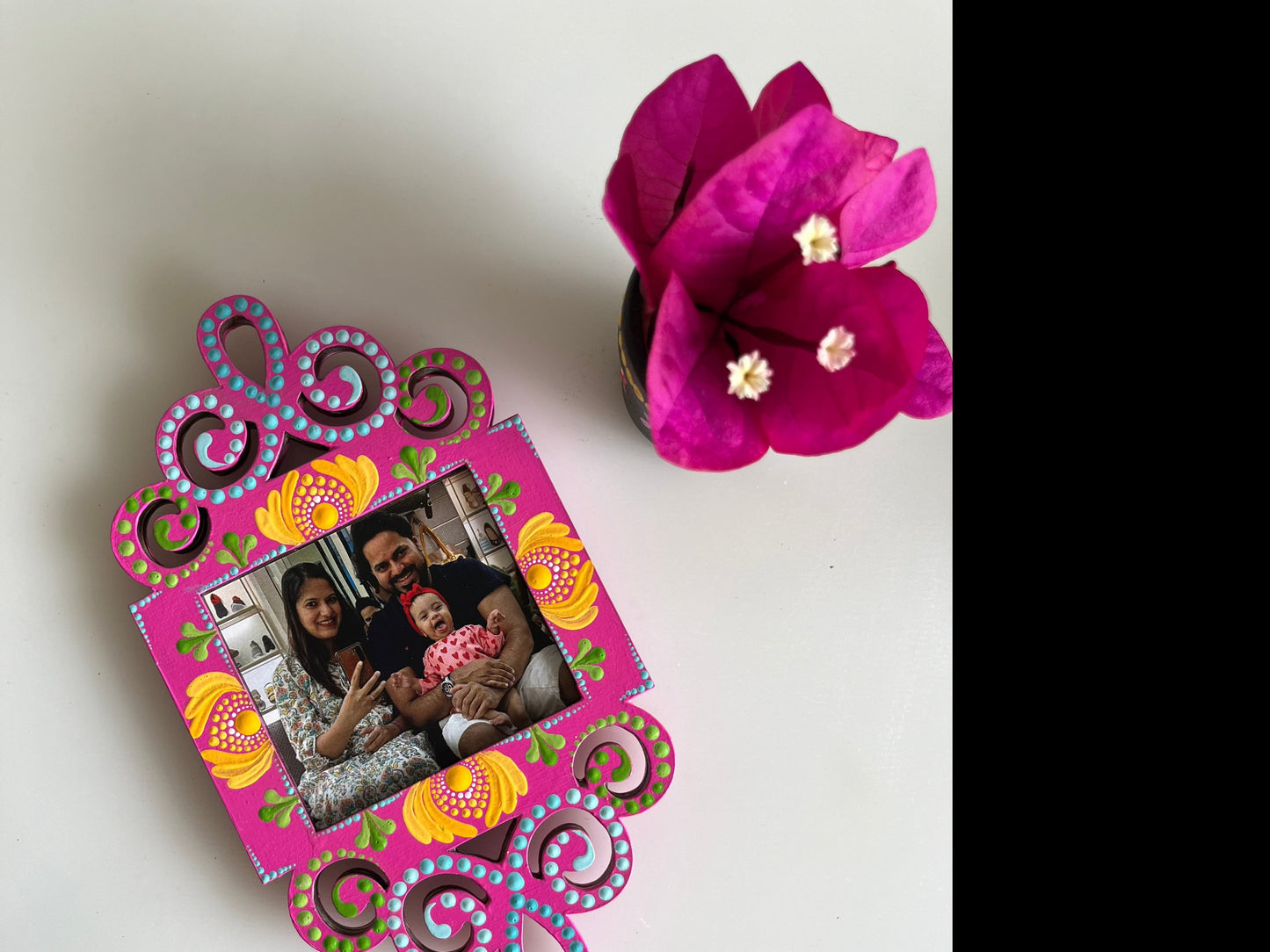 Messesngers of Joy Dot Mandala Photoframe Magnets Square