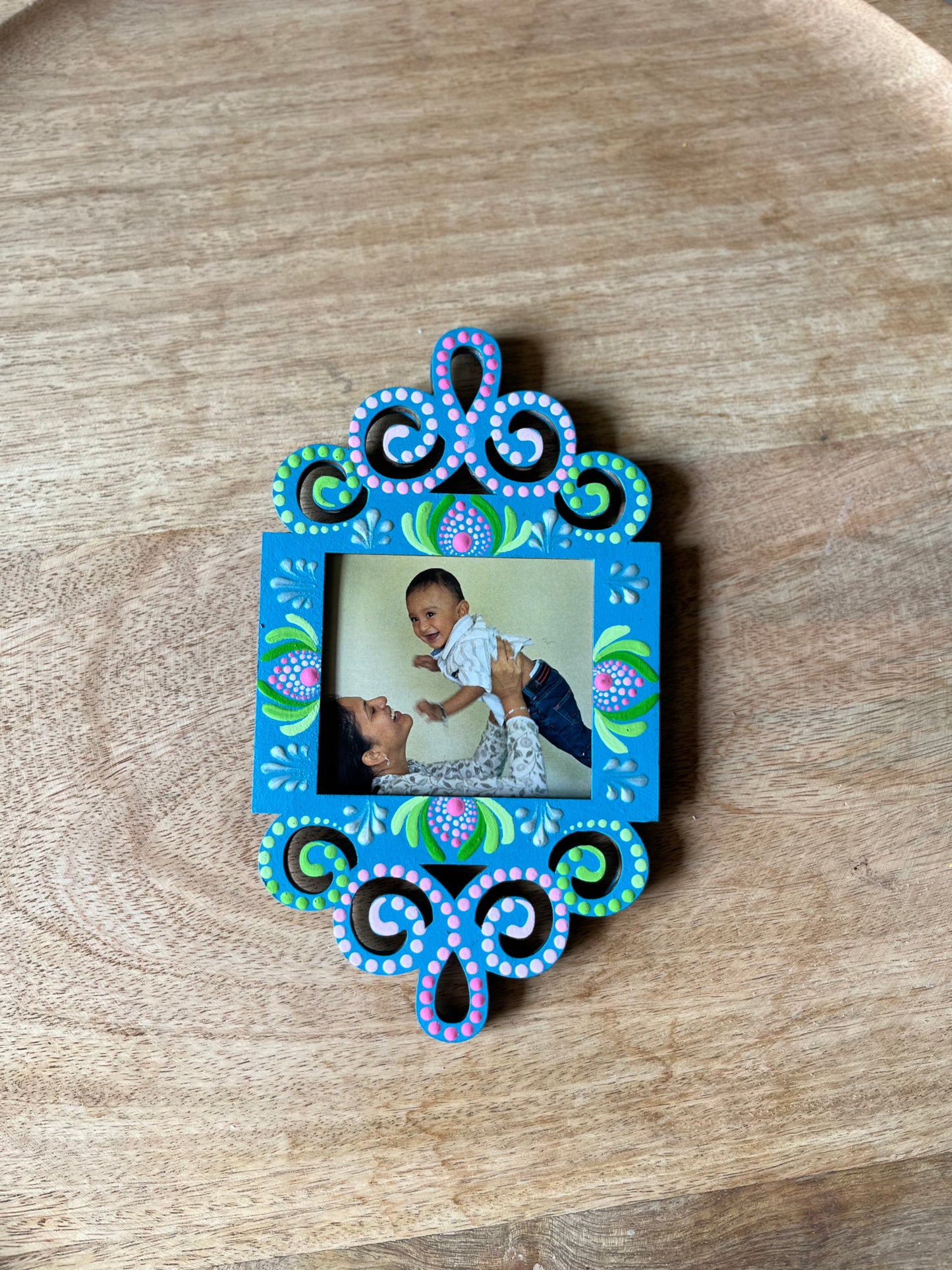 Messesngers of Joy Dot Mandala Photoframe Magnets Square