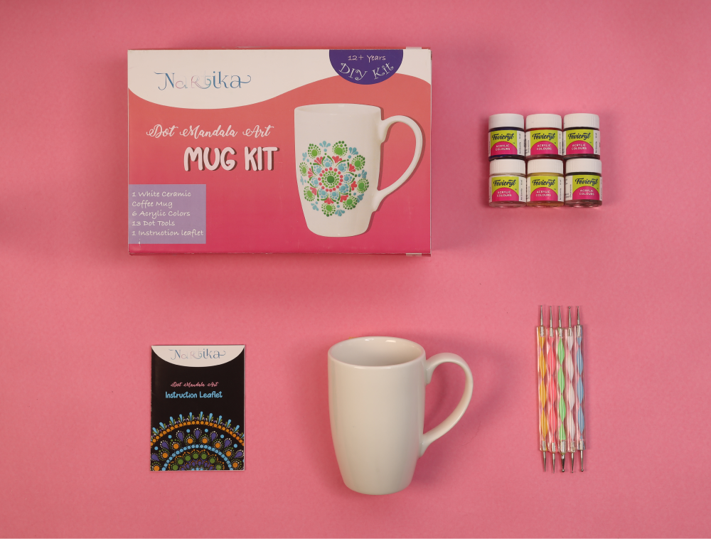 Dot Art Diy Mug Kit