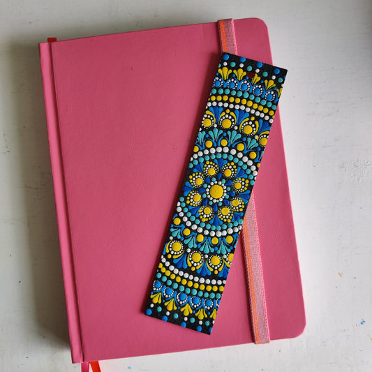 Dot Art Mandala Hand painted Bookmark