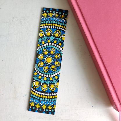 Dot Art Mandala Hand painted Bookmark