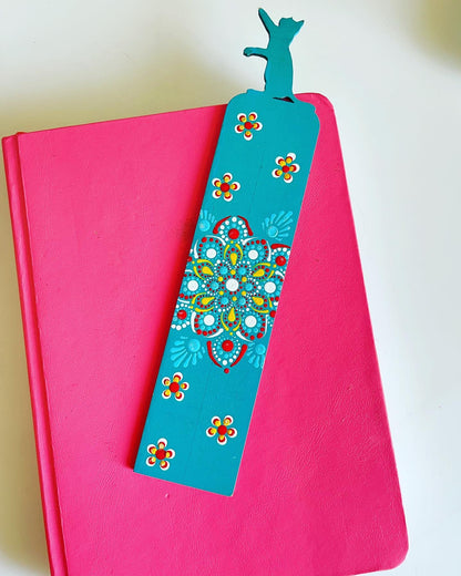 Dot Art Mandala Hand painted Bookmark