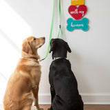 Time to Walk My Hooman – Handpainted Pet Wall Hanging