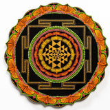 Sri Yantra – Handpainted Dot Mandala Wall Art