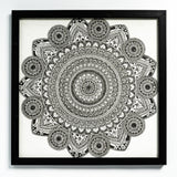 Infinite Petals – Pen-Dotted Mandala Pattern Art