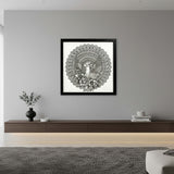 Wings of Stillness – Pen-Dotted Pattern Art