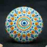 Turkish Evil Eye  – Handpainted Mandala Stone