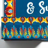 Dot Mandala Planter Nameplate – 25x30 cm  – Hand-painted & Personalized