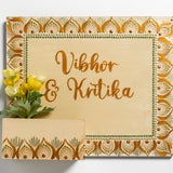 Dot Mandala Planter Nameplate – 25x30 cm  – Hand-painted & Personalized