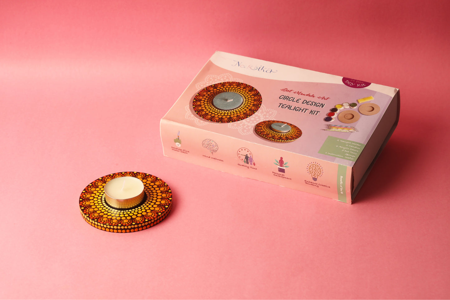 Dotart Round Tealight Diy Kit