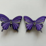 Butterfly Bliss – Handcrafted Dot Mandala Art Earrings