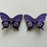 Butterfly Bliss – Handcrafted Dot Mandala Art Earrings