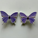 Butterfly Bliss – Handcrafted Dot Mandala Art Earrings