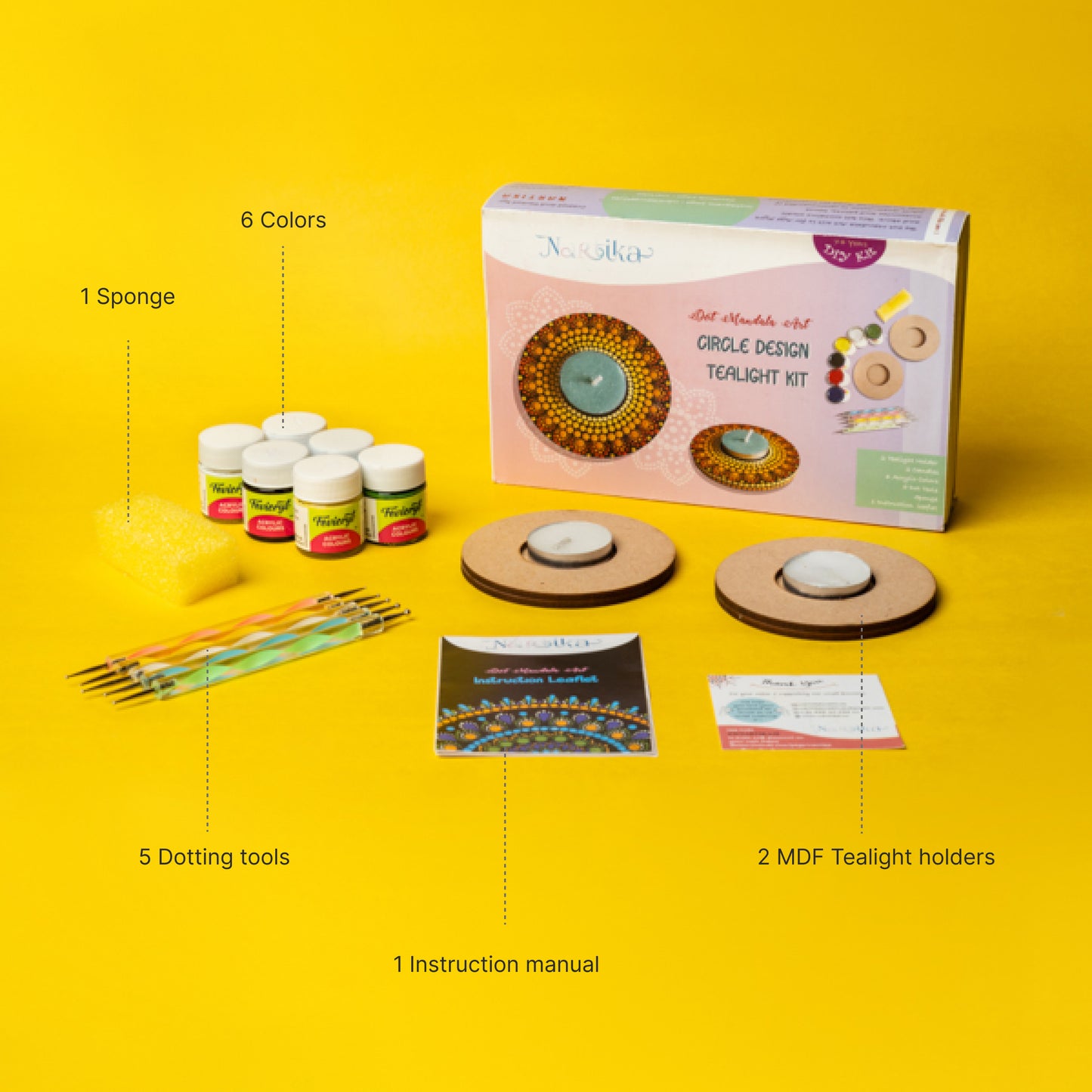 Dotart Round Tealight Diy Kit