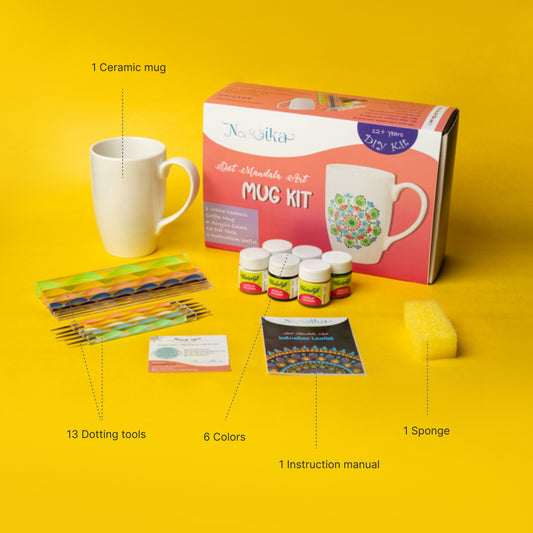 Dot Art Diy Mug Kit