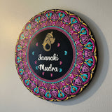 Handpainted Dot Mandala Circular Name Board – Customizable