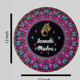 Handpainted Dot Mandala Circular Name Board – Customizable