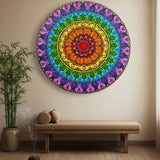 Vibrant Chakra Harmony – 7 Chakra Dot Mandala  Art