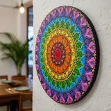 Vibrant Chakra Harmony – 7 Chakra Dot Mandala  Art