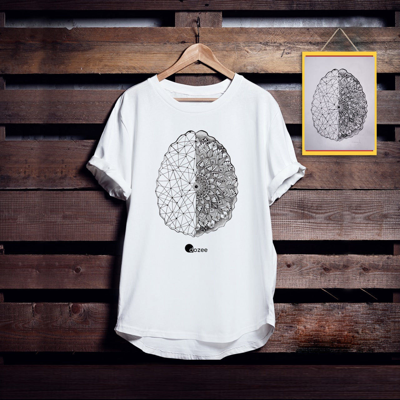 Brain-mural Mandala Unisex T-shirt