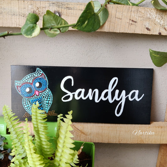 Owl Dotart Nameboard